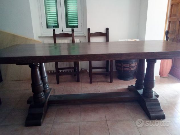 Tavolo in castagno massello artigianale