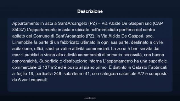 Immobile in asta di 137 m² con più di 5 locali in vendita a Sant'Arcangelo - Foto 4