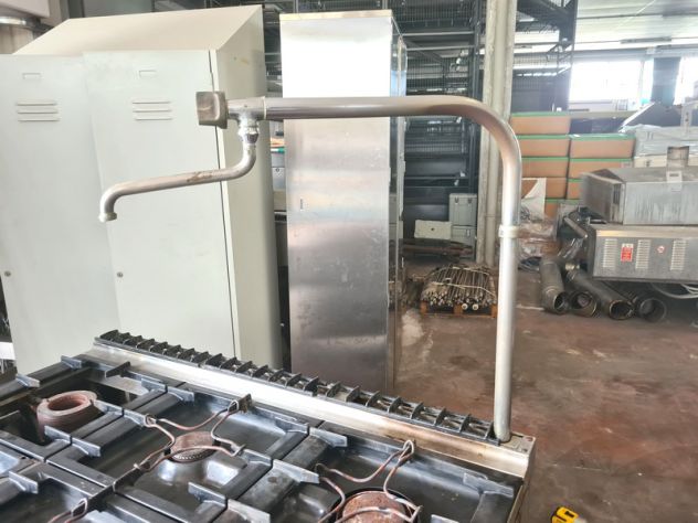 CUCINA PROFESSIONALE A 6 FUOCHI INOX USATA - Foto 4