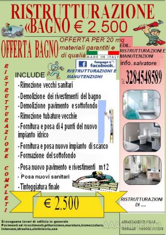 ristrutturazione bagno Napoli 2.500 - Foto 3