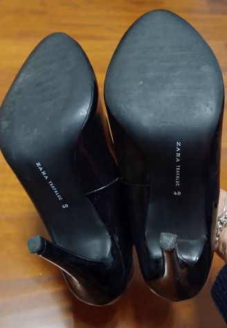 DECOLLETE NERE IN VERNICE ZARA TACCO 12 - Foto 6
