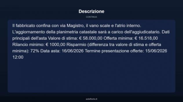 Immobile in asta di 21 m² in vendita a Castellaneta - Foto 5