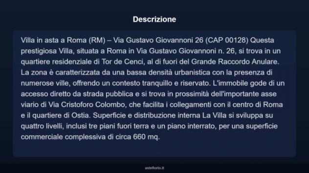 Immobile in asta di 660 m² con più di 5 locali e box auto in vendita a Roma - Foto 17