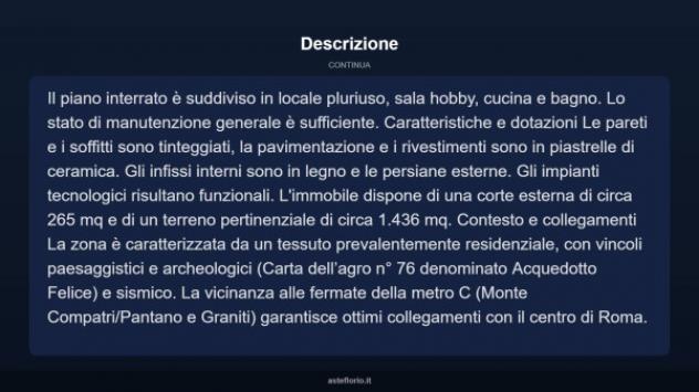 Immobile in asta di 236 m² con più di 5 locali in vendita a Roma - Foto 13