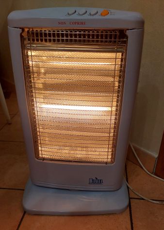 stufa alogena elettrica 3 livelli di potenza 1200W - Foto 7