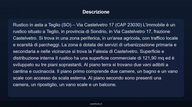 Immobile in asta di 121 m² in vendita a Teglio - Foto 5