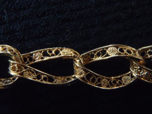 Collana a catena filigrana argento - Foto 6