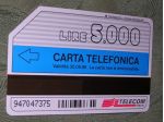 SCHEDA TELEFONICA ITALIA 41U