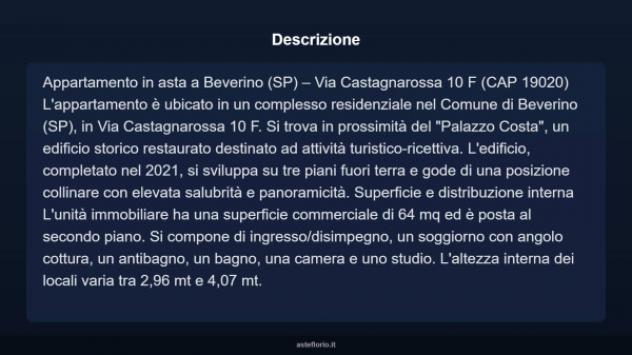 Immobile in asta di 64 m² in vendita a Beverino - Foto 3