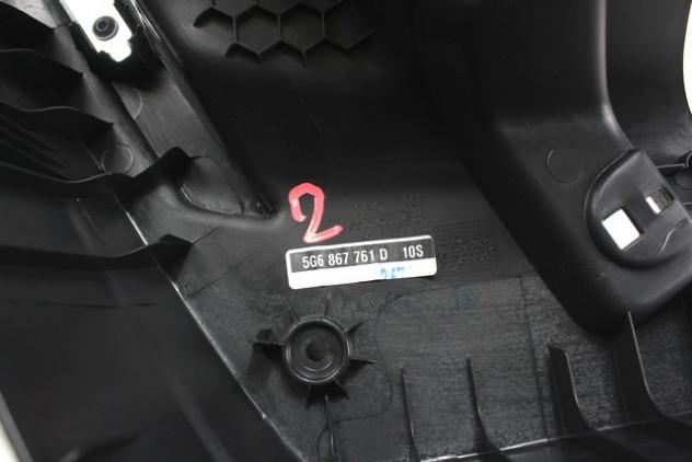 5G6867761D RIVESTIMENTO POSTERIORE SUPERIORE BAGAGLIAIO SUPPORTO CAPPELLIERA LATO SINISTRO VOLKSWAGEN GOLF 7.5 1.4 M 81KW 6M 5P (2018) RICAMBIO USATO - Foto 3