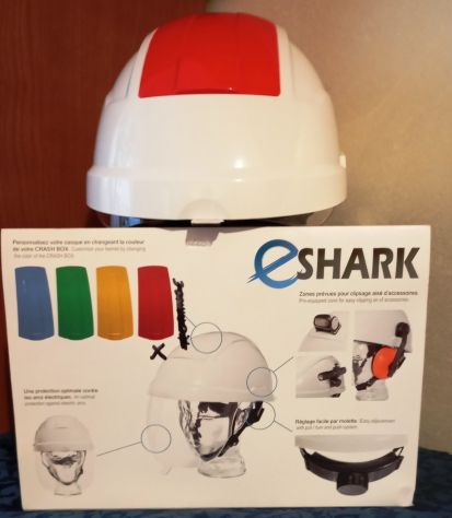Elmetto di protezione per Elettricisti E-SHARK con visiera integrata cod. TC42ES - Foto 3
