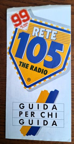 Radio 105 "Guida per chi guida" gadget anni 80