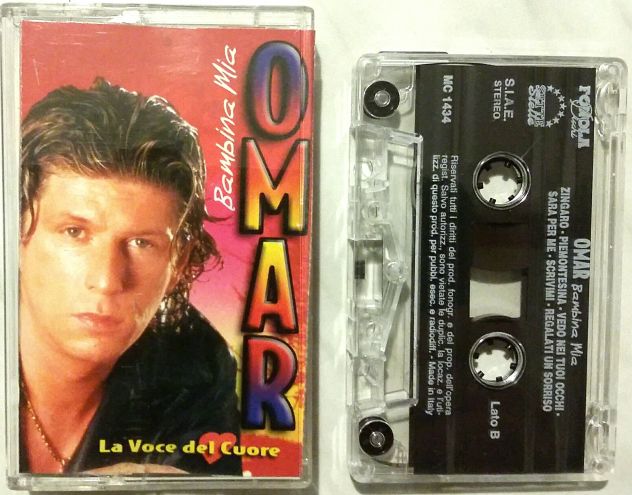 Mc Musicassetta Omar Codazzi Bambina mia La voce del cuore Italy liscio folk, - Foto 2