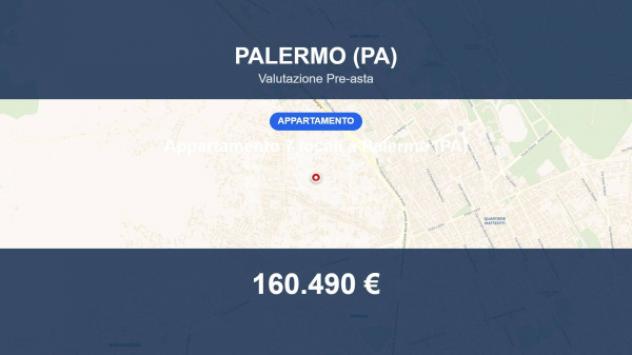 Immobile in asta di 138 m² con più di 5 locali in vendita a Palermo