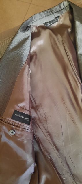 ABITO/VESTITO ELEGANTE UOMO GRIGIO “ALESSANDRO UOMO” DA CERIMONIA/FESTA TAGLA:50 - Foto 7