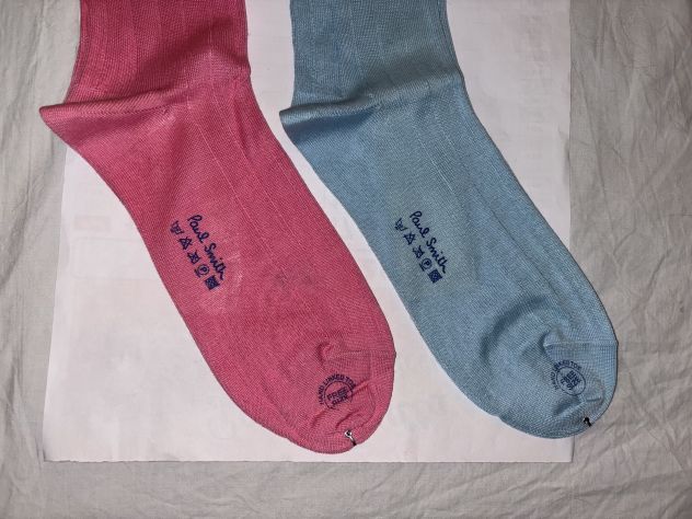 2 PAIA DI CALZE NUOVE DA UOMO LEGGERE FIRMATE ORIGINALI:”PAUL SMITH”MADE IN ITAL - Foto 4