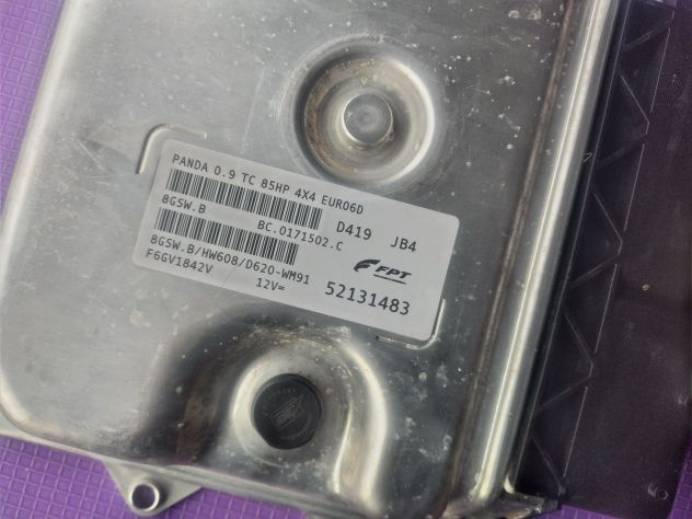 CENTRALINA MOTORE FIAT PANDA TWIN AIR 8GSW.B 52131483 - Foto 3