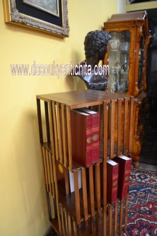 Libreria girevole a tre ripiani stile inglese - Foto 2