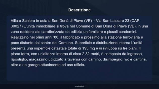 Immobile in asta di 193 m², box auto in vendita a San Donà di Piave - Foto 9