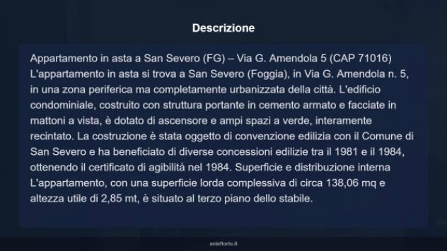 Immobile in asta di 138 m², box auto in vendita a San Severo - Foto 14
