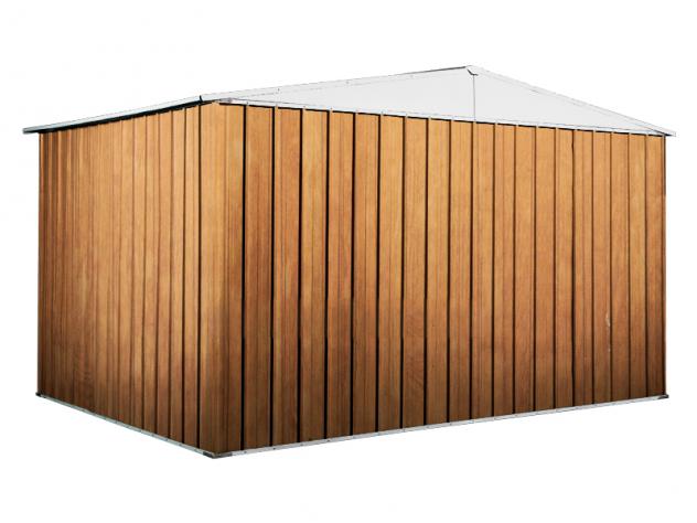 Box prefabbricato, casetta da giardino in lamiera zincata. Capanno deposito attrezzi in Acciaio Zincato 3.60 x 2.60 m x h2.12 m - 130 KG - 9,36 MQ - L - Foto 4