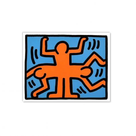 Quadro Pop Art dipinto a mano di Keith Haring - Foto 2
