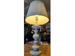 lampada in legno  stile classico  con paralume h92xØ45