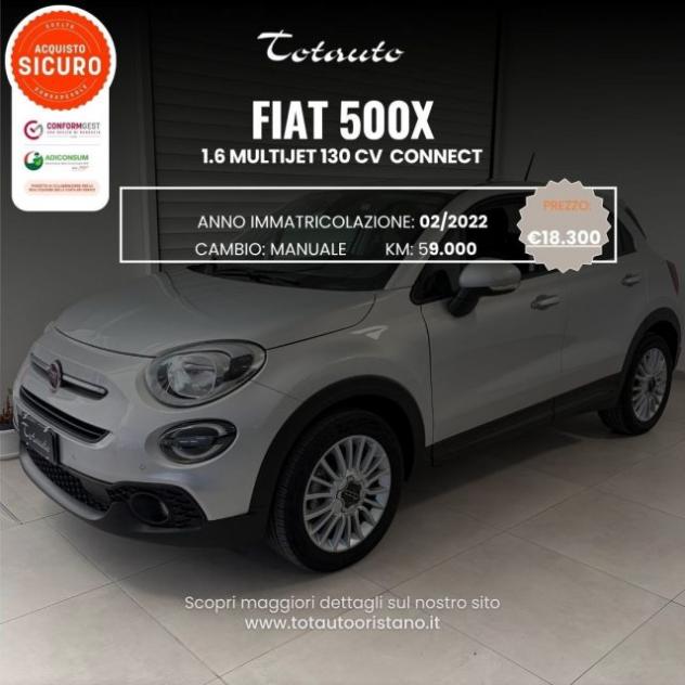 FIAT 500X 1.6 MultiJet 130 CV Connect rif. 23814186