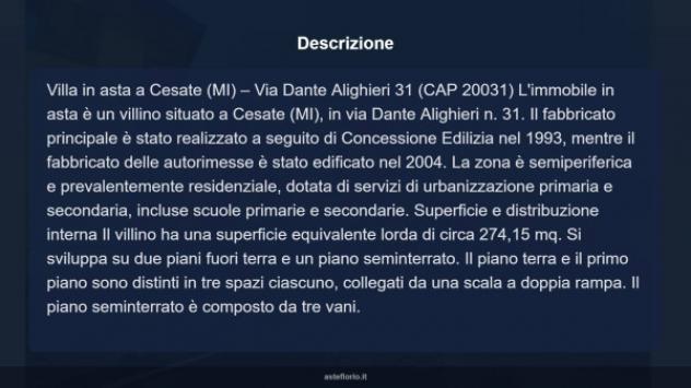 Immobile in asta di 274 m² con più di 5 locali e box auto doppio in vendita a Cesate - Foto 18
