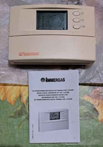 Immergas Cronotermostato Digitale Settimanale ON/OFF