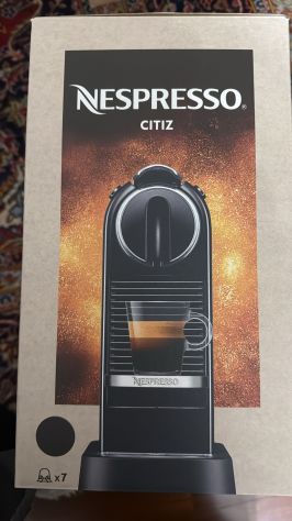 Macchina caffè Nespresso Citiz Nera NUOVA imballata - mai usata