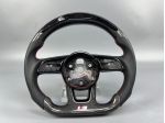 VOLANTE SPORTIVO COMPATIBILE AUDI – CARBONIO + ALCANTARA + LED
