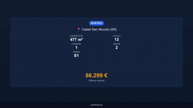 Immobile in asta di 477 m² in vendita a Castel San Niccolò - Foto 16