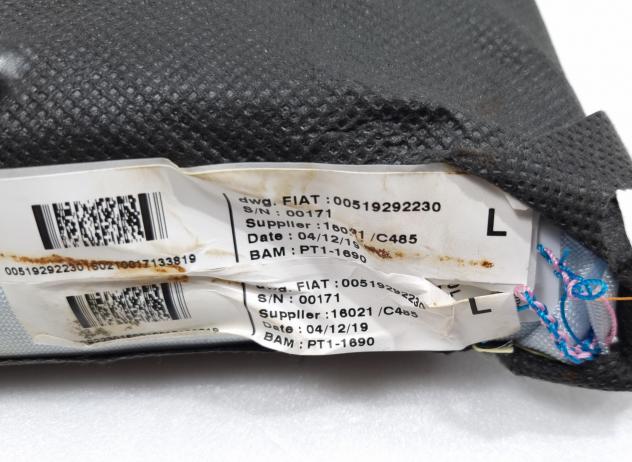 AIRBAG SEDILE SINISTRO FIAT Panda 3° Serie 00519292230 (12) - Foto 9