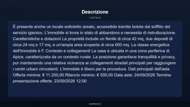 Immobile in asta di 216 m² con più di 5 locali in vendita a Apice - Foto 8
