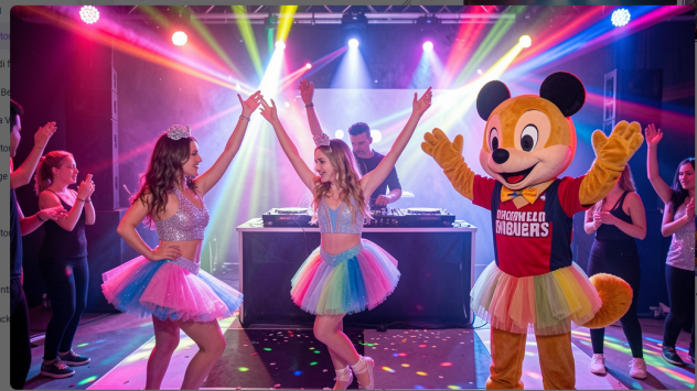 DJ 90 Format 2000 con mascotte