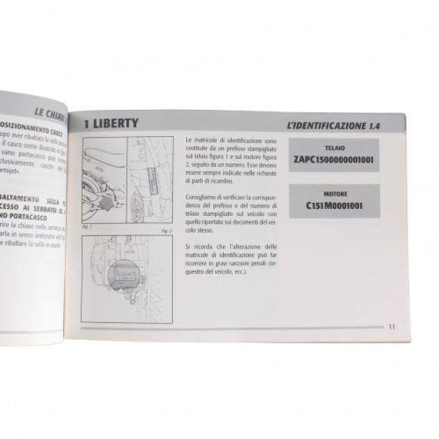 Manuale scansionato uso e manutenzione in PDF Piaggio Liberty 50 - Foto 4