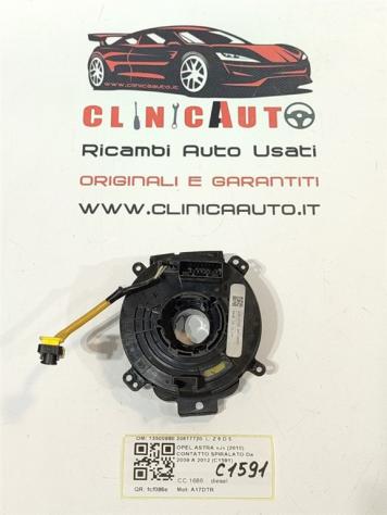 CONTATTO SPIRALATO OPEL Astra J 2° Serie 13500980 20817720 A17DTR (11) - Foto 3