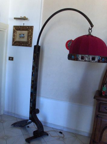Lampadario da terra Antico Pezzo Unico - Foto 7