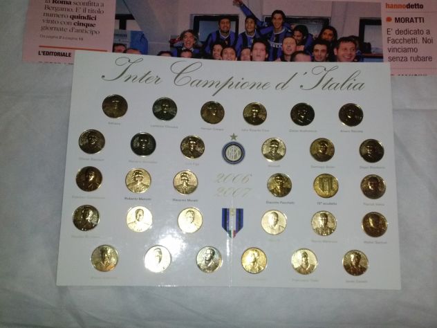 Collezione Completa Monete INTER Campione d'Italia - Foto 2