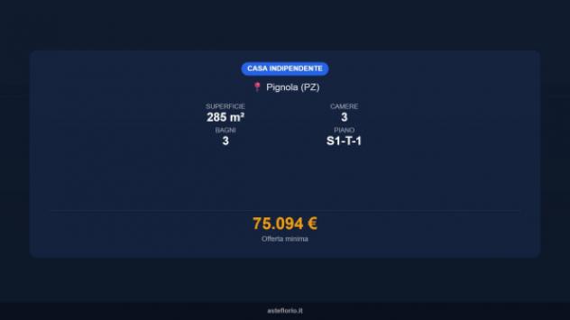 Immobile in asta di 285 m², box auto in vendita a Pignola - Foto 16