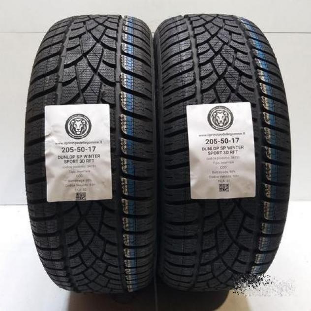 2 gomme 205 50 17 dunlop a34751