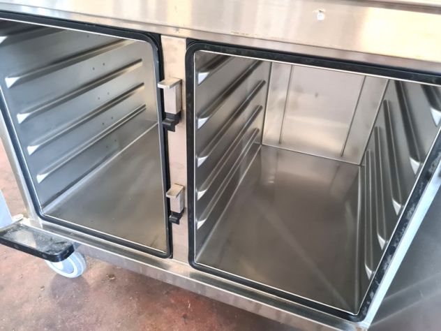 carrello inox riscaldato bagnomaria mai usato - Foto 5