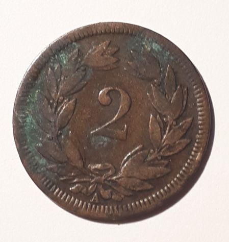 Svizzera 2 rappen, 1851. - Foto 5