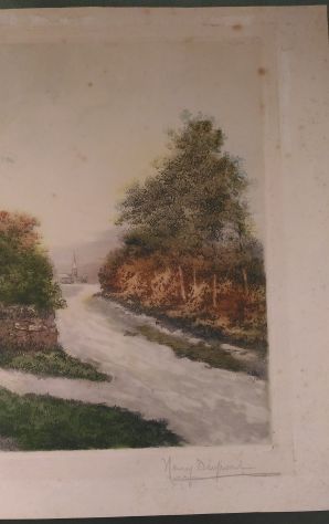 Quadro litografia di Henry Dupont - Foto 3