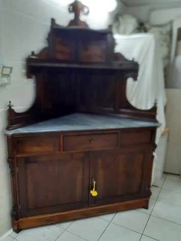 ANGOLIERA EPOCA 700 ORIGINALE IN NOCE COD. 20790 - Foto 5