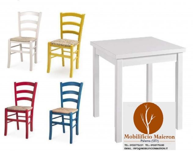 Set Padova cod 210 Sedie Tavoli 80x80 Ristorante Bar Pizzeria Nuovi Non Usati