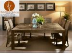 Mobili Rustici Tavolo Quadrato in legno vecchio di olmo 200x200 Cod.12032Q
