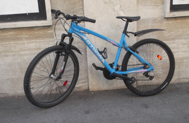 Bicicletta B'TWIN Rockrider 26-S, d'alluminio ... - Foto 4