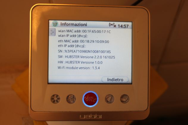Hubster Uebbi webby U&B WiFi Ethernet sveglia meteo temperatura radio modded - Foto 2